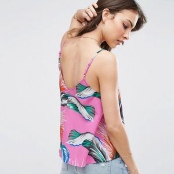 ASOS Tropical Print Top - Picture 3 of 7